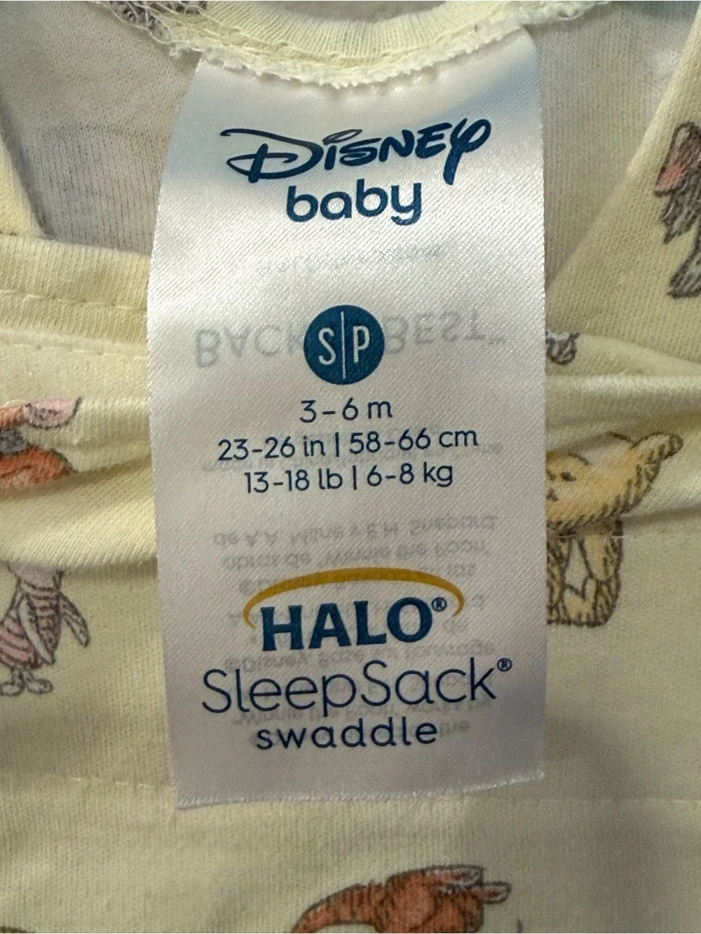 Disney Baby Winnie the Pooh & Friends Sleep Sack Swaddle 3-6 months
